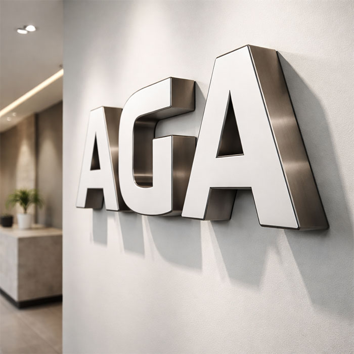 Dimensional Signage for Modern Branding Impact