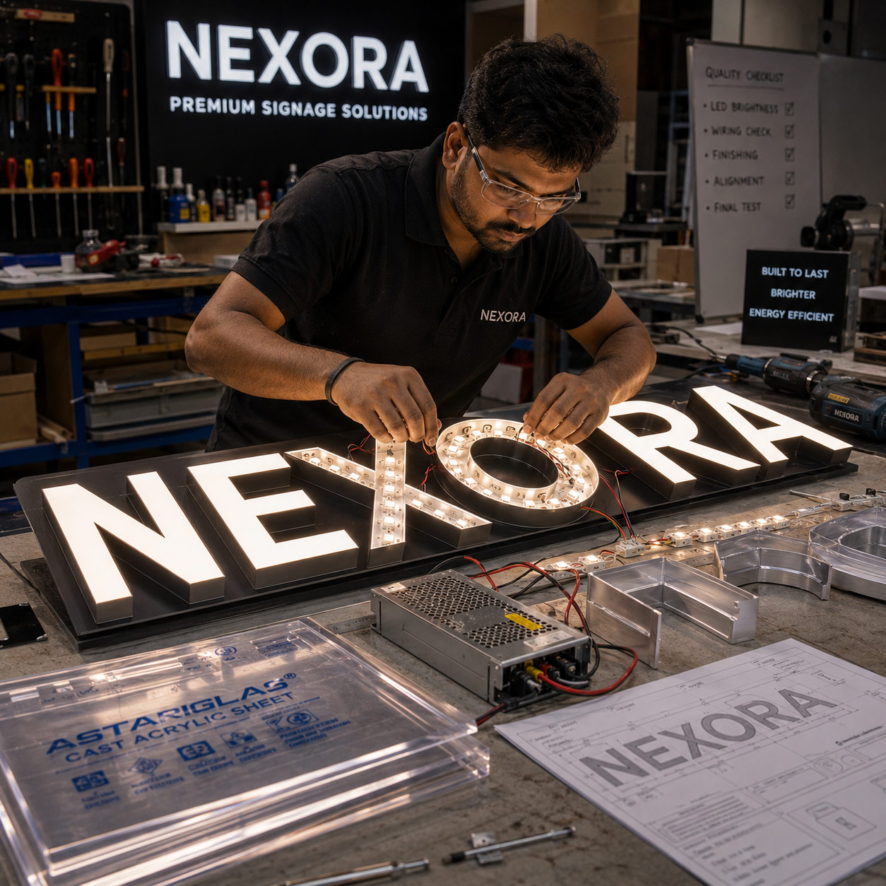 LED signage Material Quality