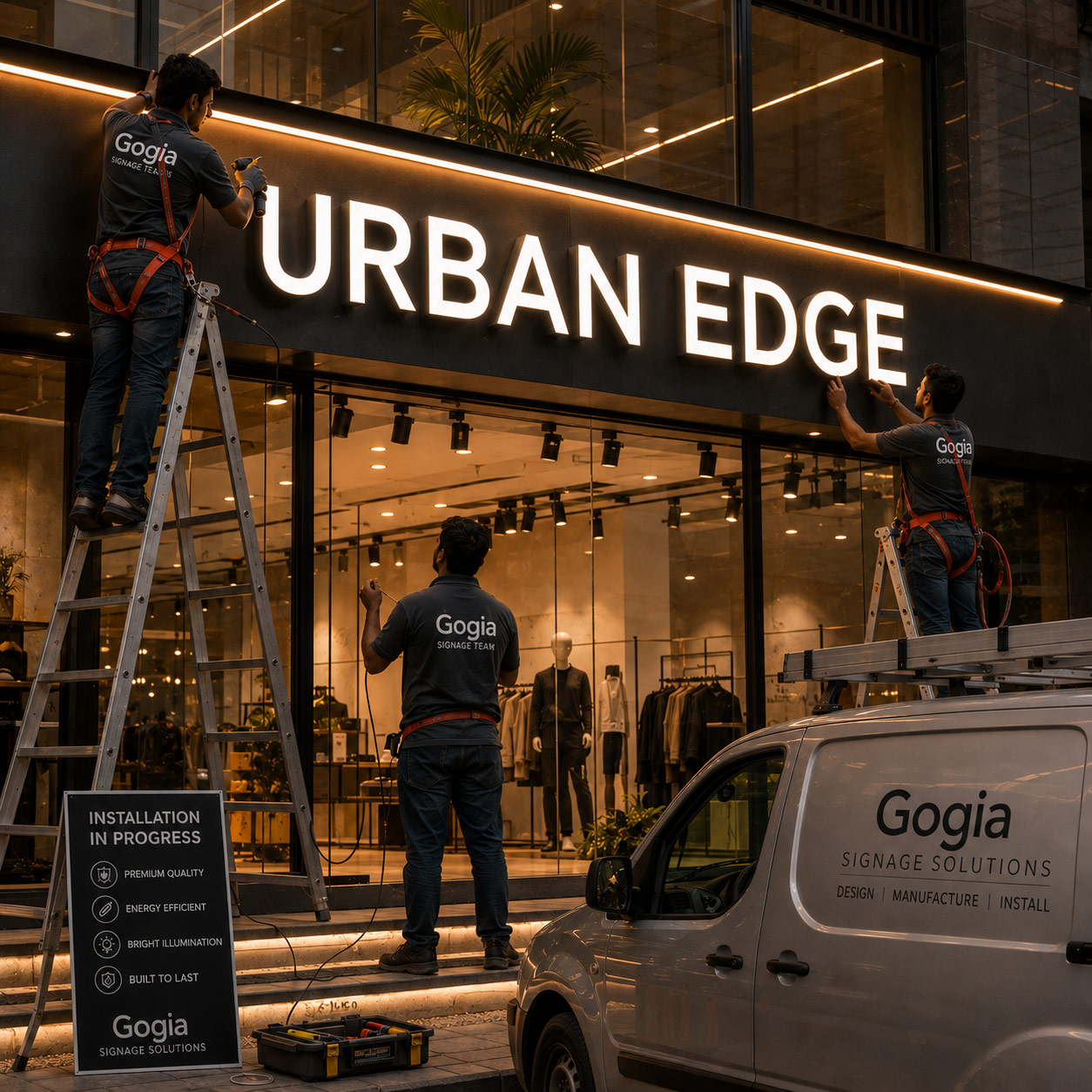 LED signage Installation Support