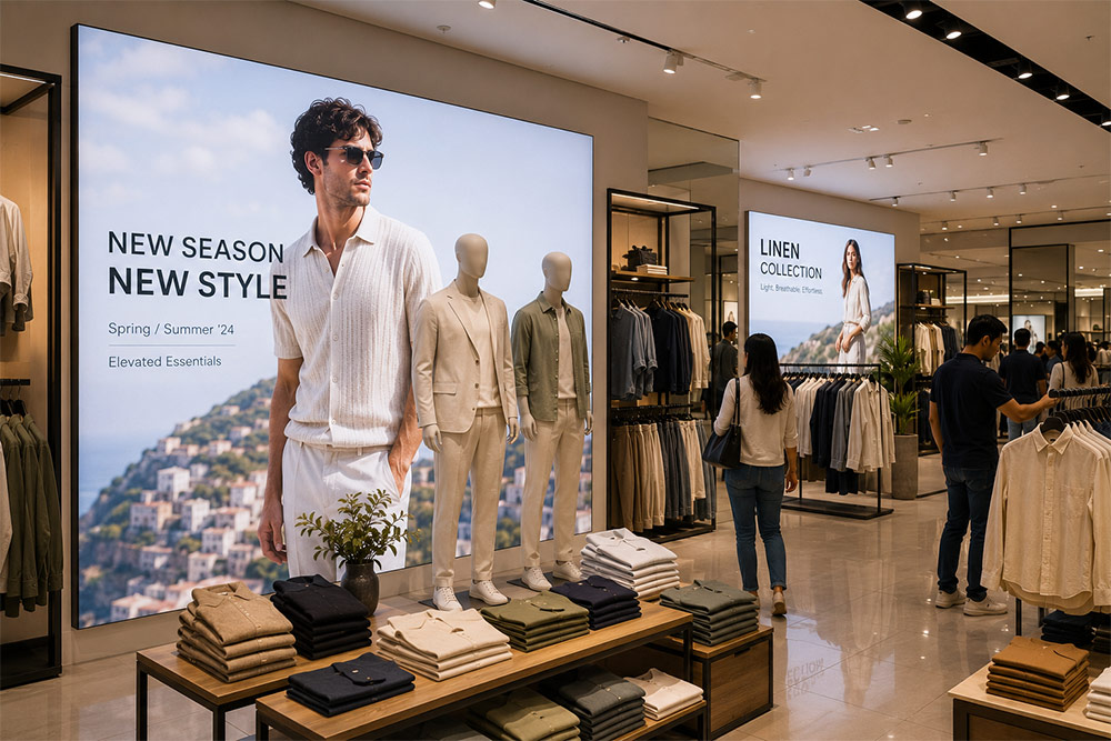 Retail Industries Using Illuminated Displays