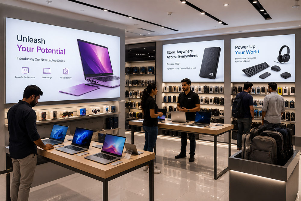 Retail Industries Using Illuminated Displays