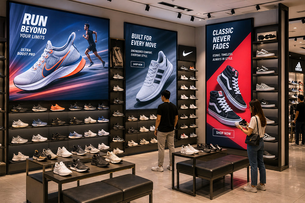 Retail Industries Using Illuminated Displays