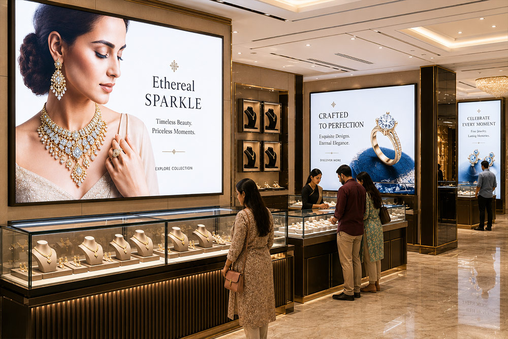 Retail Industries Using Illuminated Displays