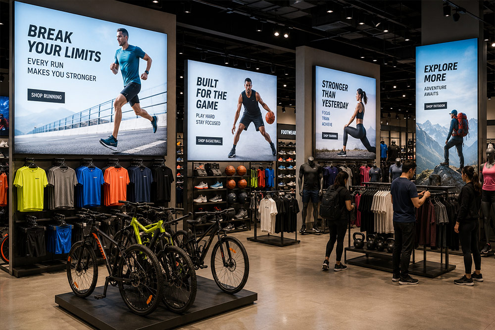 Retail Industries Using Illuminated Displays
