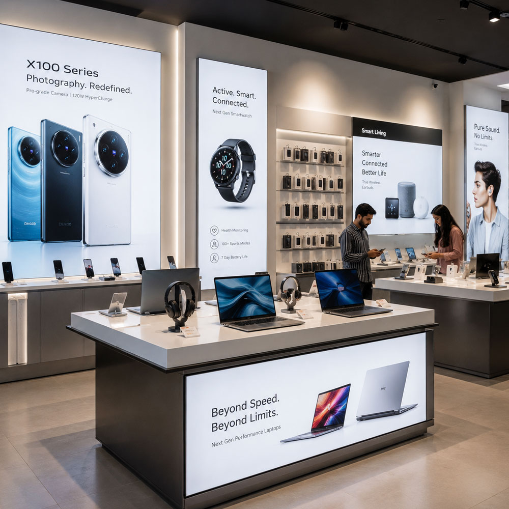Modern Display Ideas for Electronics Stores