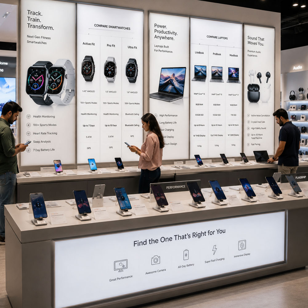 Modern Display Ideas for Electronics Stores