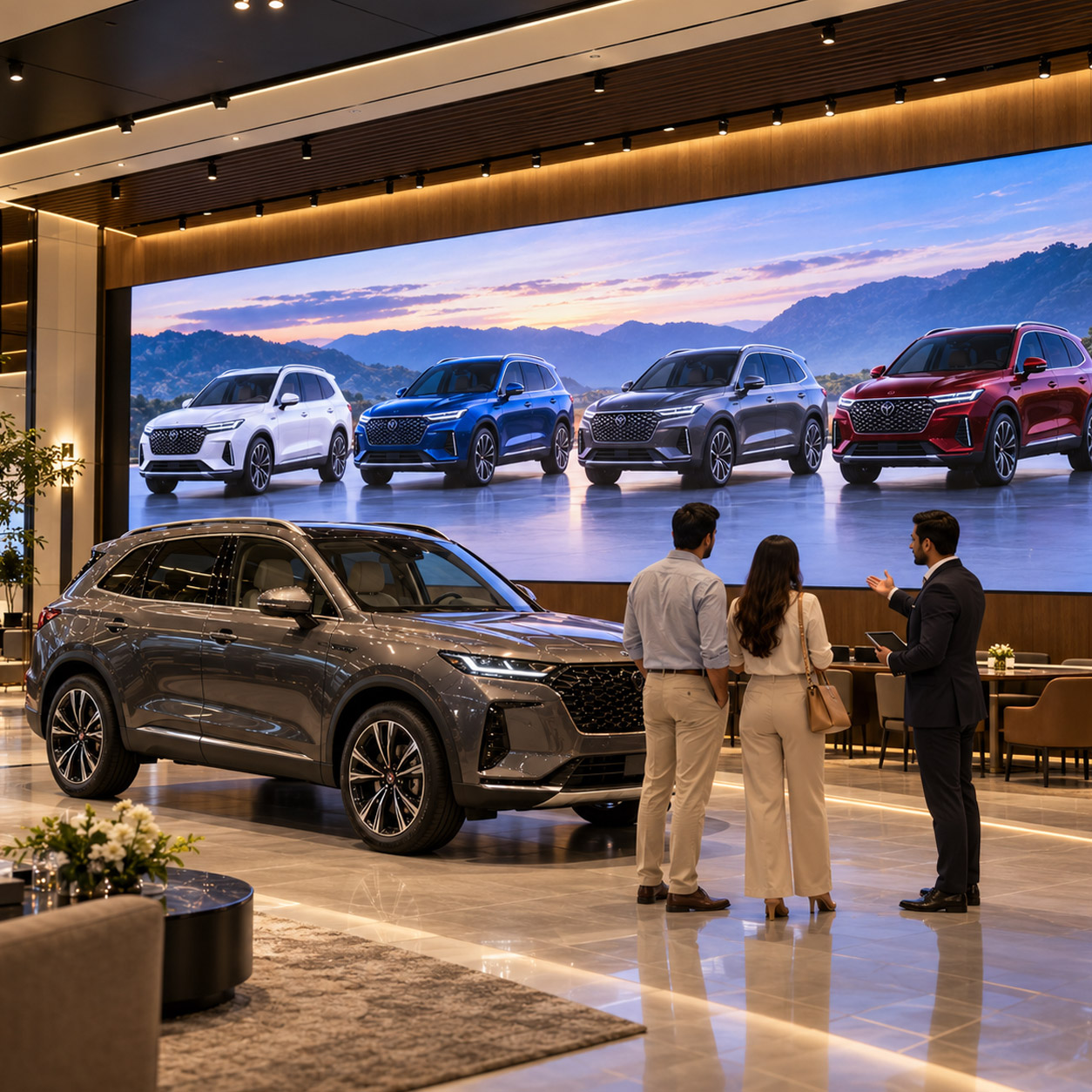 Video Walls for Car Showrooms