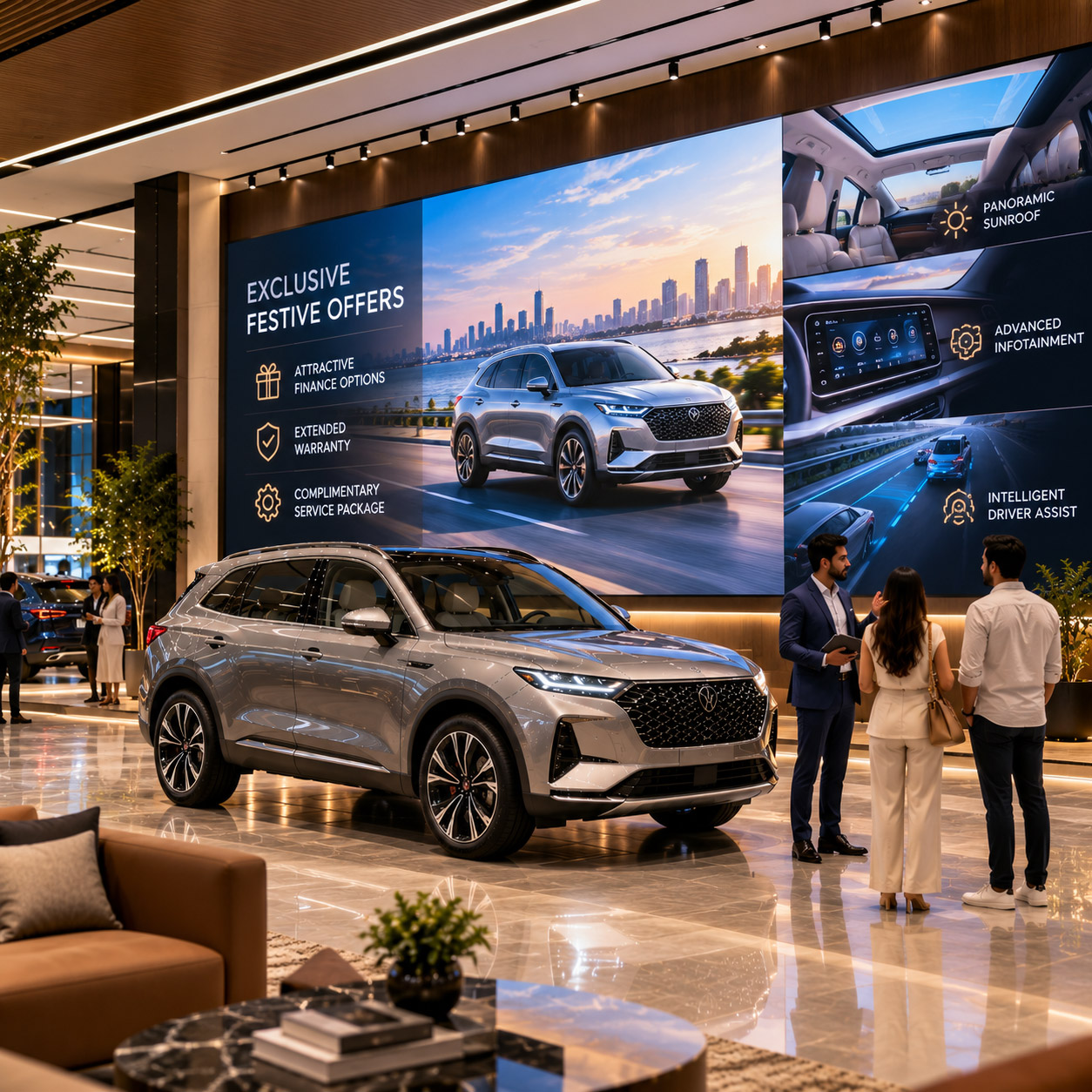 Video Walls for Car Showrooms
