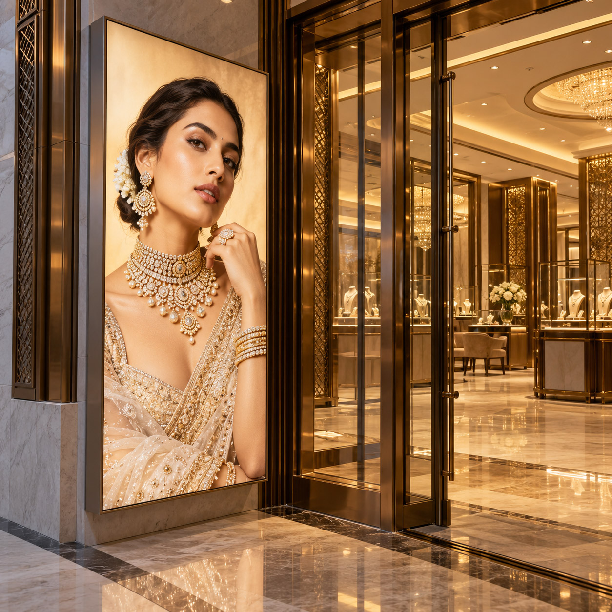 SEG fabric lightbox ideas for jewellery stores