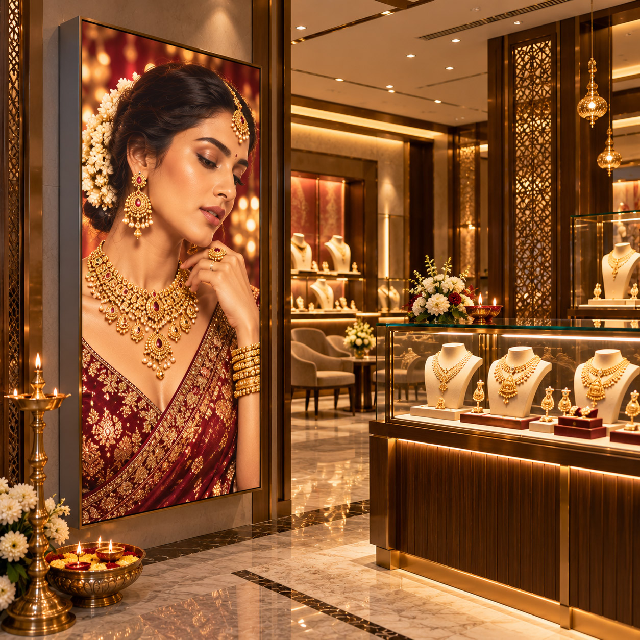 SEG fabric lightbox ideas for jewellery stores