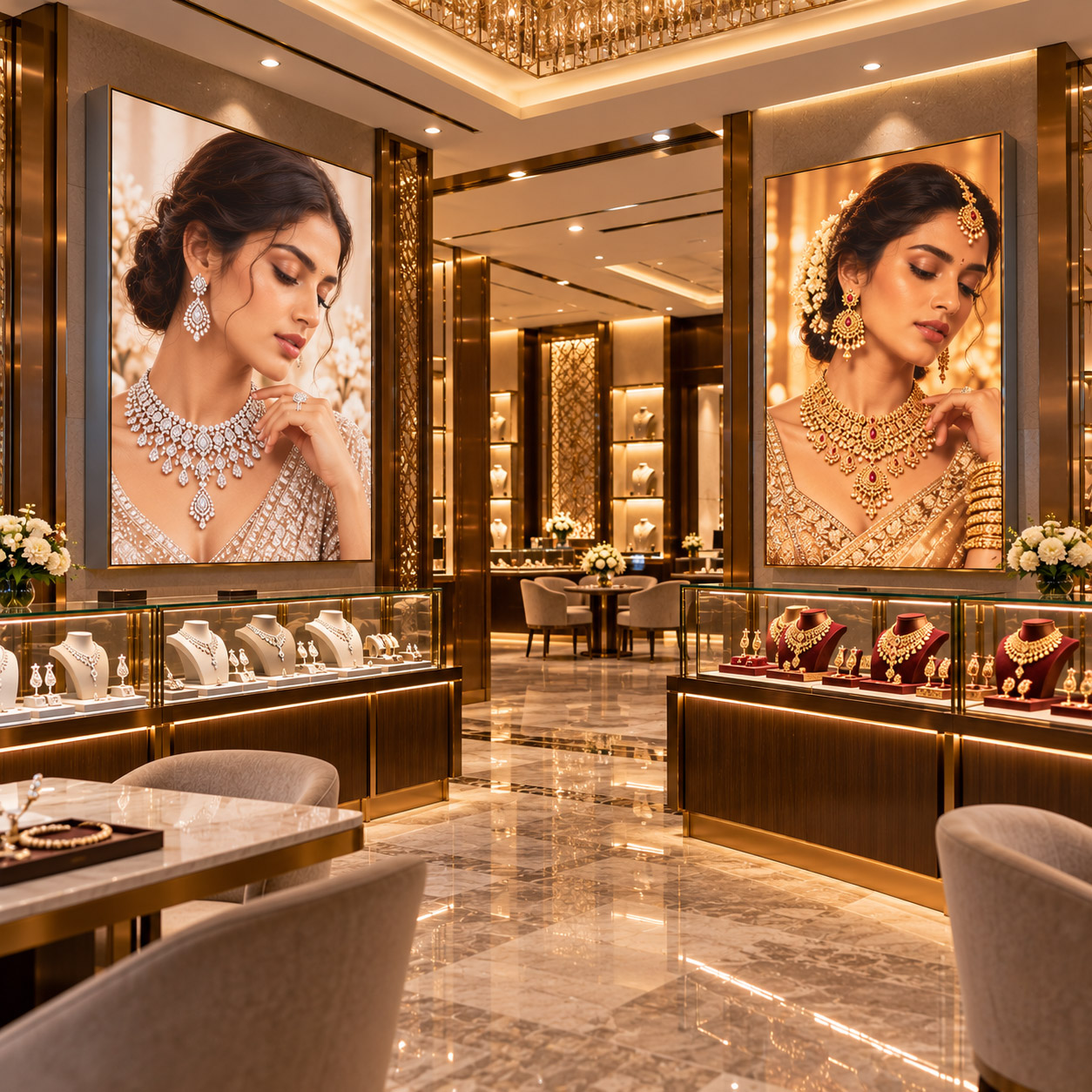 SEG fabric lightbox ideas for jewellery stores