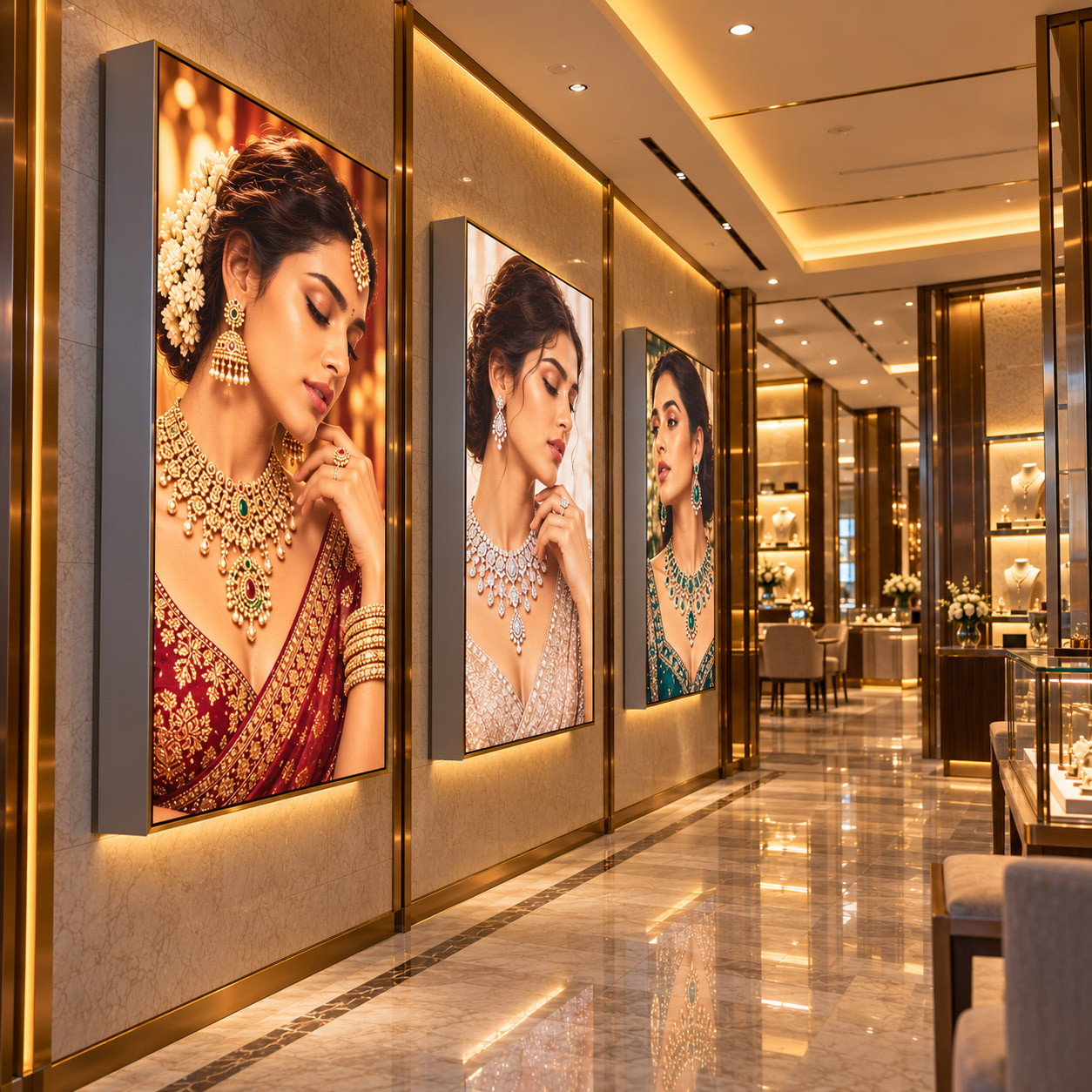 SEG fabric lightbox ideas for jewellery stores